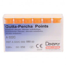 Guttapercha-csúcs (29 mm) (2 %) (ISO 50), ISO 50 rózsaszín, Guttapercha, 29 mm, 120 darab