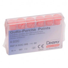 Guttapercha-csúcs (29 mm) (2 %) (ISO 110), ISO 110 rózsaszín, Guttapercha, 29 mm, 60 darab