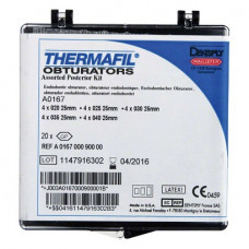 Thermafil (25 mm) (ISO 20-40), Obturator, ISO 20-40 röntgenopák, Guttapercha, műanyag, 25 mm, 20 darab
