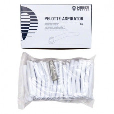 Pelotte (Aspirator), (10 cm x 11 mm), Elszívókanül, Egyszerhasználatos termék, fehér, 50 darab