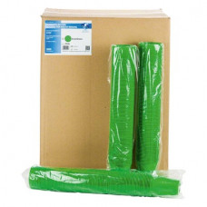 Öblítopohár (G), Egyszerhasználatos termék, zöld, Műanyag, 180 ml, 3000 darab