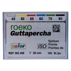 Guttapercha ISO color Sortiment 100 darab, ISO 045-080
