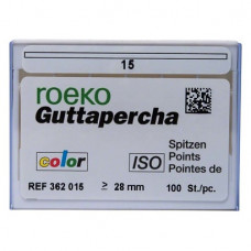 Guttapercha ISO color, 10 darab, ISO 015