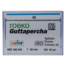 Guttapercha ISO color, 10 darab, ISO 030
