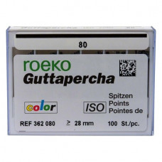 Guttapercha ISO color, 10 darab, ISO 080
