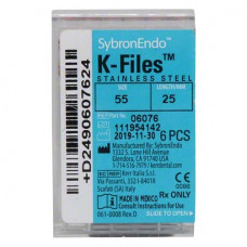 WZK, K-Files,25 mm ISO 055, 6 darab