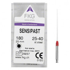 FKG Sensipast 180, lentuló Sortiment, 25 mm, ISO 25-40, 4 darab