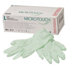 Micro-Touch (HydraCare) (L), Kesztyűk (Latex), nem steril, Egyszerhasználatos termék, Latex, L (nagy), 100 darab