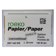 Conventional (5) (L), Papírcsúcs, sterilen csomagolva, fehér, Papír, 120 darab