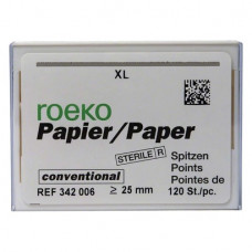 Conventional (6) (XL), Papírcsúcs, sterilen csomagolva, fehér, Papír, 120 darab
