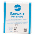 Silikonpolierer BROWNIE®, szilikon polírozó, (fém, amalgám) WH6, HP, 12 darab