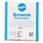 Silikonpolierer BROWNIE®, szilikon polírozó, (fém, amalgám) KN7, RA, 12 darab
