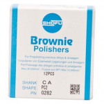 Silikonpolierer BROWNIE®, szilikon polírozó, (fém, amalgám) PC2, RA, 12 darab