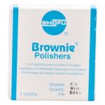 Silikonpolierer BROWNIE®, szilikon polírozó, (fém, amalgám) WH6, RA, 12 darab