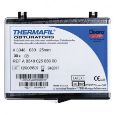 Thermafil (25 mm) (ISO 30), Obturator, ISO 30 röntgenopák, Guttapercha, műanyag, 25 mm, 30 darab