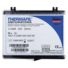 Thermafil (25 mm) (ISO 35), Obturator, ISO 35 röntgenopák, Guttapercha, műanyag, 25 mm, 30 darab