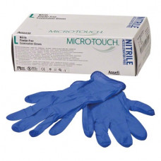 Micro-Touch (Accelerator-Free) (L), Kesztyűk (Nitril), nem steril, Egyszerhasználatos termék, Nitril, L (nagy), 100 darab