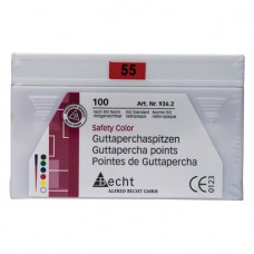 Safety Color (ISO 55), Guttapercha-csúcs, ISO 55 rózsaszín, Guttapercha, 100 darab