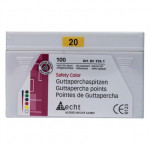 Safety Color (ISO 20), Guttapercha-csúcs, ISO 20 rózsaszín, Guttapercha, 100 darab