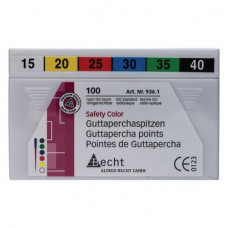 Safety Color (ISO 15-40), Guttapercha-csúcs, ISO 15-40 rózsaszín, Guttapercha, 100 darab