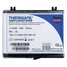 Thermafil (25 mm) (ISO 40), Obturator, ISO 40 röntgenopák, Guttapercha, műanyag, 25 mm, 30 darab