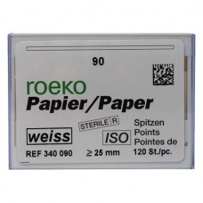 Novo (ISO 90), Papírcsúcs, ISO 90 sterilen csomagolva, fehér, Papír, 120 darab