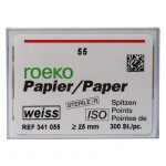 Novo (ISO 55), Papírcsúcs, ISO 55 sterilen csomagolva, fehér, Papír, 300 darab