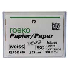 Novo (ISO 70), Papírcsúcs, ISO 70 sterilen csomagolva, fehér, Papír, 300 darab