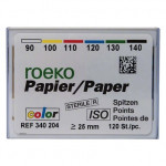 Color (ISO 90-140), Papírcsúcs, ISO 90-140 sterilen csomagolva, Papír, 120 darab