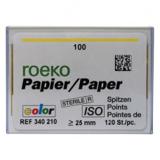 Color (ISO 100), Papírcsúcs, ISO 100 sterilen csomagolva, világossárga, Papír, 120 darab