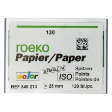 Color (ISO 130), Papírcsúcs, ISO 130 sterilen csomagolva, világoszöld, Papír, 120 darab