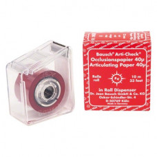 Occlusionspapier Arti-Check® 40 µ Spenderbox 10 m Rolle rot, 22 mm, BK 16