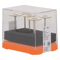 Polierbürste 100, polírozó kefe, kecskeszőr, fehér, ISO 220, HP, 5 darab