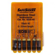 SafeSiders (25 mm) (ISO 40), Gyökércsatorna reszelő (kézzel), ISO 40, Nemesacél, 25 mm, 6 darab