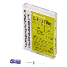 K-Flex, (21 mm) (ISO 10), K-reszelő (kézzel), Fogantyú - műanyag ISO 10 ISO színkódolt, Nemesacél, 21 mm, 6 darab
