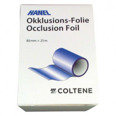 HANEL Occlusions-Folie, doppelseitig 12 µm Spenderbox 25 m, fekete, 80 mm breit