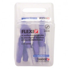 Flexi Brush, Fogköztisztító kefe, közepes, hengeres, 8 mm, 6 darab