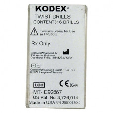 Kodex Drills (2,0 x 0,525 mm - Minim), Fúró, ezüstszínu, 0,525 mm x 2 mm, 6 darab