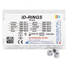 ID Ringe Packung 50 Ringe grau