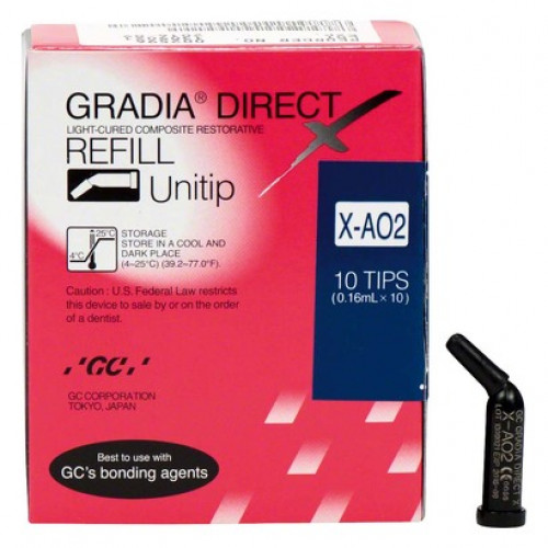 Gradia Direct X (A2) (Opaque) (Inside), Tömőanyag (Kompozit), Kapszulák, fluoridtartalmú, röntgenopák, Mikrohybrid-kompozit, 300 mg, 10 darab