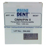 Omni (Omnipin II), (4,3 x 0,6 mm), Parapulpális csap, piros, Titán, 750 f/p, 100 darab