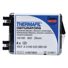 Thermafil (25 mm) (ISO 60), Obturator, ISO 60 röntgenopák, Guttapercha, műanyag, 25 mm, 6 darab