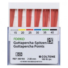 Guttapercha Spitzen Sortiment 100 darab, ISO 015-040