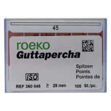 Guttapercha Spitzen, 10 darab, ISO 045