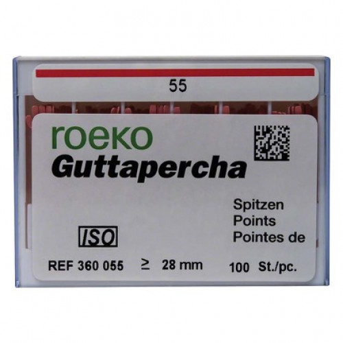 Guttapercha Spitzen, 10 darab, ISO 055