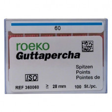 Guttapercha Spitzen, 10 darab, ISO 060