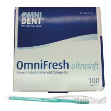 Omni (OmniFresh) (Ultra Soft), Egyszerhasználatos fogkefe, Egyszerhasználatos termék, Mentaízű, 100 darab