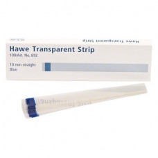 Hawe Transparent Strips, Matrica, Csíkok, sötétkék, színkódolt, Poliészter, 50 µm (0,05 mm), 100 darab