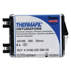 Thermafil (25 mm) (ISO 90), Obturator, ISO 90 röntgenopák, Guttapercha, műanyag, 25 mm, 6 darab
