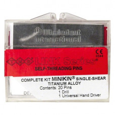 TMS LINK (Plus) (Minikin), Parapulpális csap, piros, biokompatibilis, Titán, 0,425 mm, 20 darab
